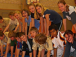 Schüler im Sportunterricht